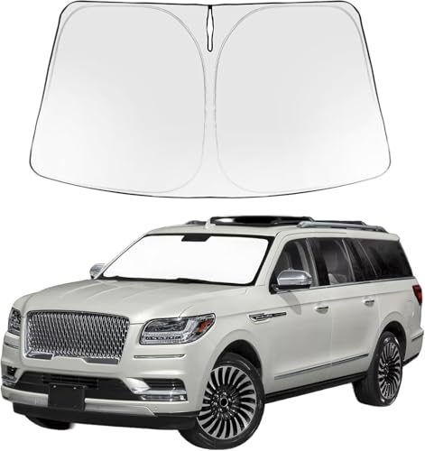 Custom Fit Car Windshield Sun Shade for 2018 (2018-2024 Lincoln Navigator)