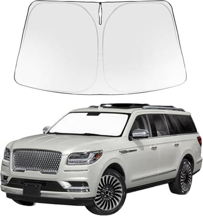 Custom Fit Car Windshield Sun Shade for 2018 (2018-2024 Lincoln Navigator)