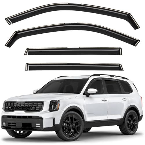 Window Deflectors Smoke Tinted in (For Telluride 20-26)
