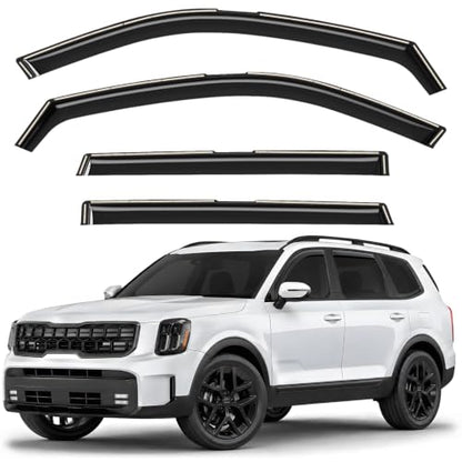 Window Deflectors Smoke Tinted in (For Telluride 20-26)