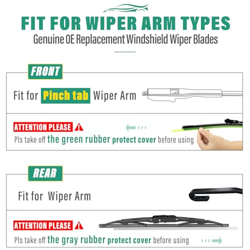 Windshield Wiper Blades Replacement for Chevy Traverse 2012 (24" 21" 13")