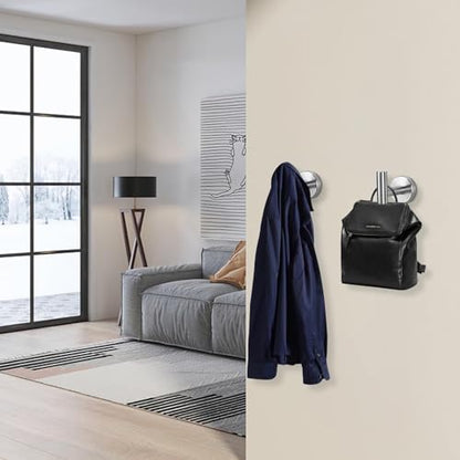 Bath Towel Hooks (Brushed Nickel / 8 Pack)