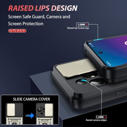 for TCL 50 XL 5G Phone Case (TCL 50 XL 5G（6.78"） / Gold)
