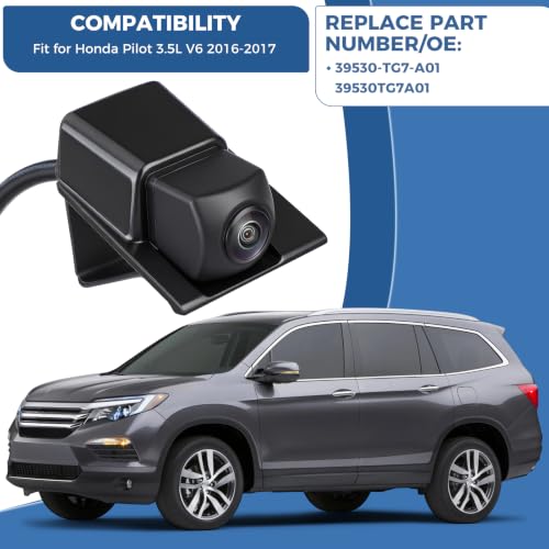 Rear View Backup Reverse Camera Fit for Honda Pilot 3.5L 2016 2017 (Fit for Honda Pilot 3.5L 2016 2017)