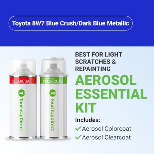 Car Paint Touch Up Spray Kit (Aerosol Spray - Essential Kit / Blue Crush/Dark Blue Metallic)