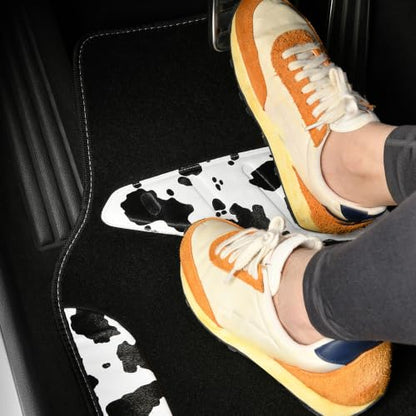 Waterproof Universal Fit Car Floor Mats (Cow Print)