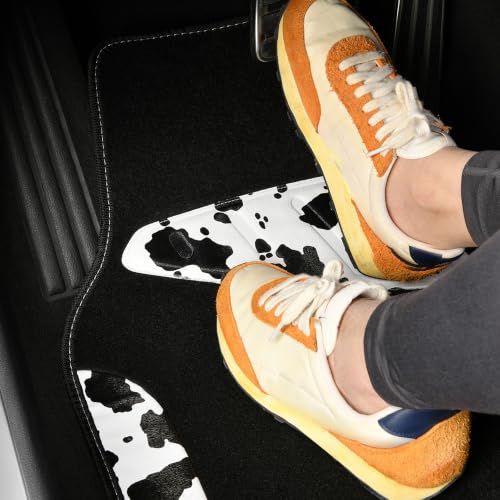 Waterproof Universal 3 Row Car Floor Mats (Cow Print（3Row）)