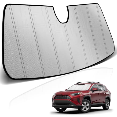 Windshield Sun Shade Compatible for Toyota RAV4 2019 (FOR | Thickened Toyota RAV4 2019-2025)