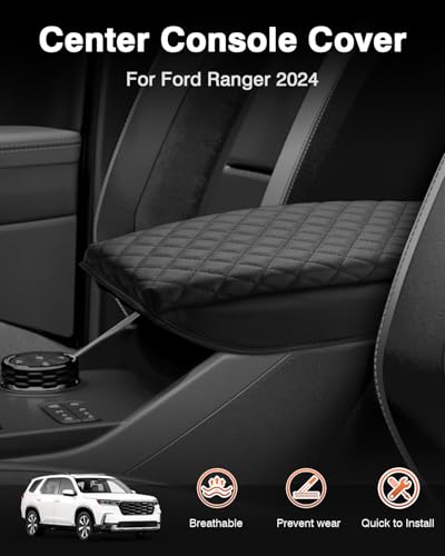 Center Console Cover for Ford Ranger 2024 2025 2026 Accessories (for 2024-2026 Ford Ranger)