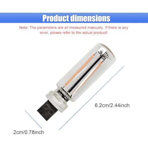 2PCS USB LED Light for Car Interior (Purple)
