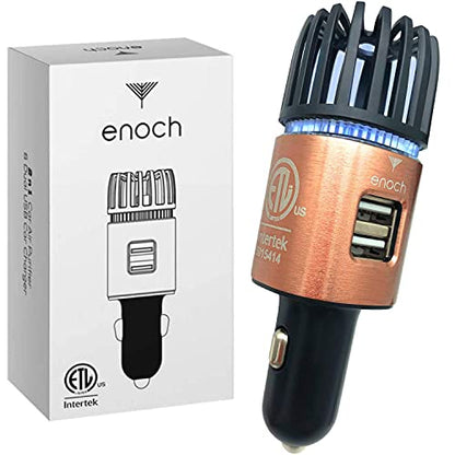 Car Air Purifier Premium Air Ionizer (Rose Gold)