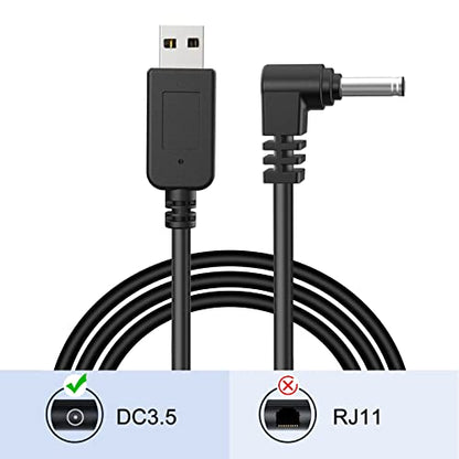 USB to DC3.5 Radar Detector Cable 6.6ft for Escort (DC3.5-6.56ft)