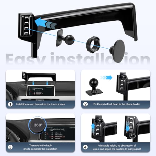 Car Phone Holder Compatible with BMW X1 2016 (For BMW X1 2016-2022, X2 2018-2023 8.8inch screen)
