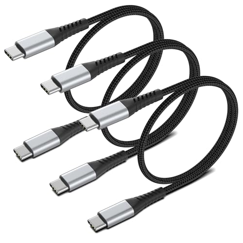 2FT USB C to USB C Cable for Car (2 Feet / USB C to USB C / Black)