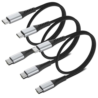 2FT USB C to USB C Cable for Car (2 Feet / USB C to USB C / Black)