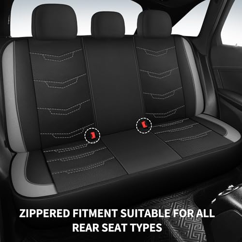 Car Seat Cover (N2 Black Gray / Full Set)