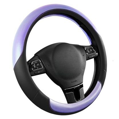 Steering Wheel Cover (Black&Purple)