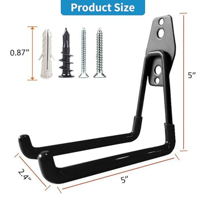 Garage Storage Utility Hooks (Black)
