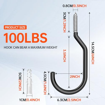 16 Pack Heavy Duty Bike Hook (16-Piece)