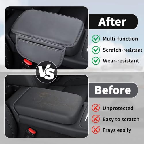 Upgraded Center Console Cover Fit for Subaru Ascent 04 (Fit for Subaru Ascent / #004 Grey)