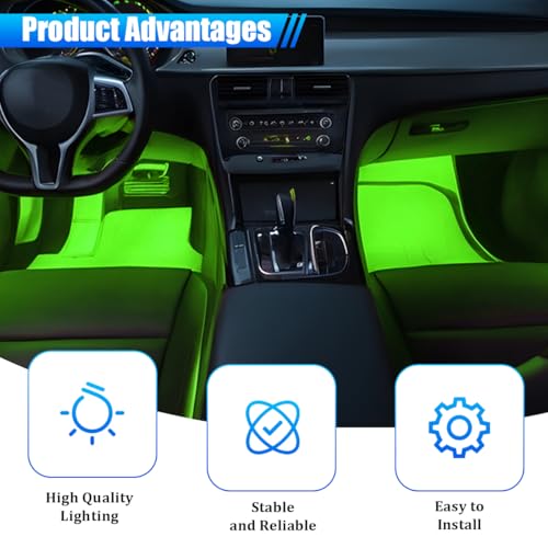 Car Interior LED Lights (Green)