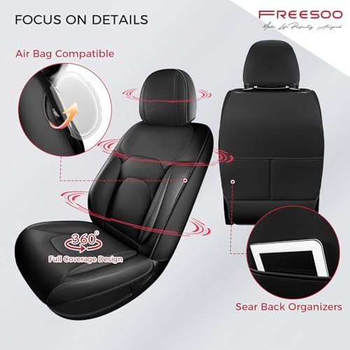Car Seat Covers Front Seats 2PCs (Black / 2 Pcs Front Seat)