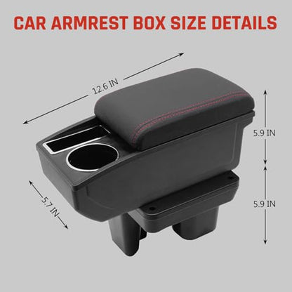 Armrest Box for Toyota Hilux Accessories (Red Thread)