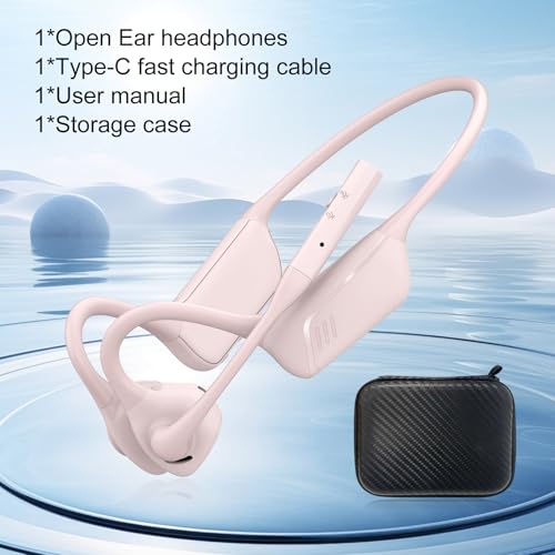 Open Ear Bluetooth Headphones (Pink)