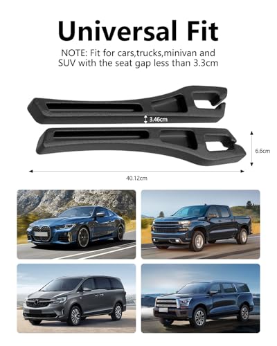 Car Seat Gap Filler 2 Pack (black)