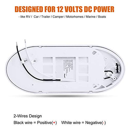 Dual Tone 12Volts Bright RV LED Interior Light with Switch (Dual-Tone: 3000K/4000K)