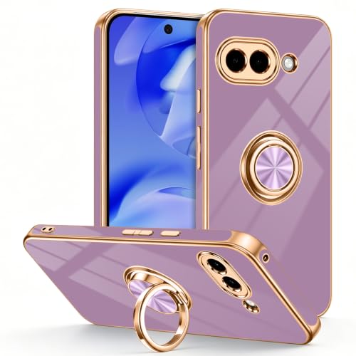 for Google Pixel 9A Case with Ring Stand Purple (Purple / 6.3'' Pixel 9A)