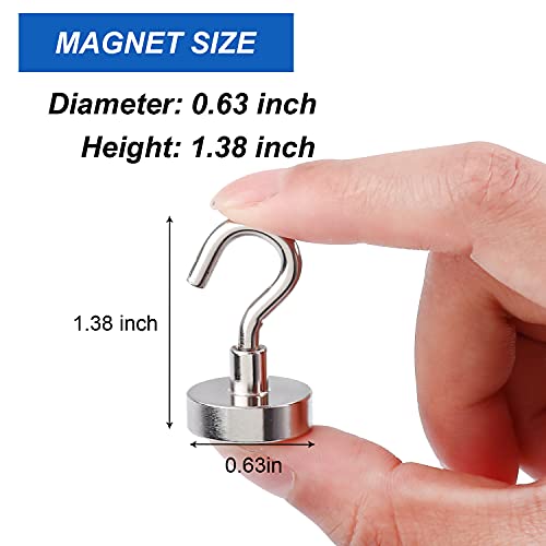 Magnetic Hooks for Cruise Cabins (Silver / 0.63in)