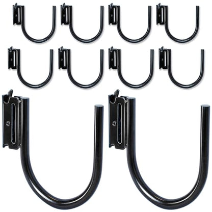 10-Pack 4-Inch J Hooks for E-Track and X-Track Rails (4" Deep - 10P)