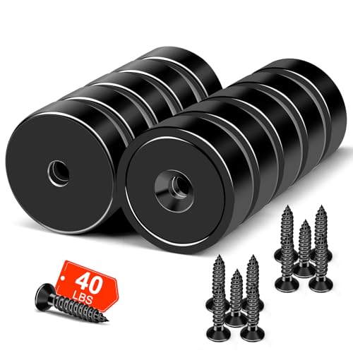 Strong Magnets Heavy Duty 40LB Strong Rare Earth Magnet 10 Pack