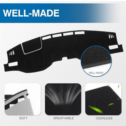 Black Dash Cover for Toyota Venza 2021 2022 2023 2024 (Venza 21-24(black))