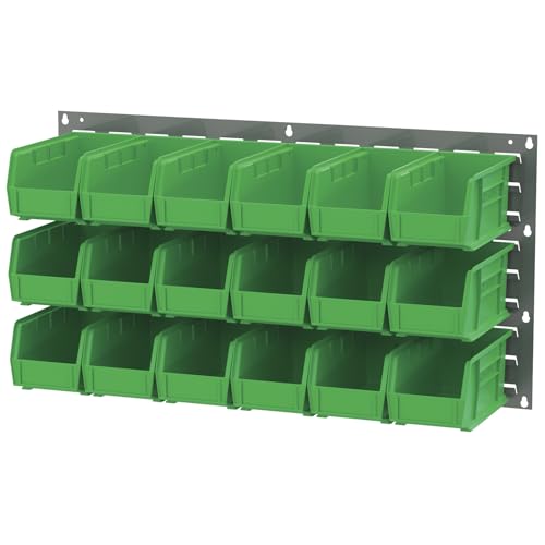 30136 Heavy Duty Wall Mount Garage Storage Steel Louvered Panel (Grey / 36-Inch W x 19-Inch H)
