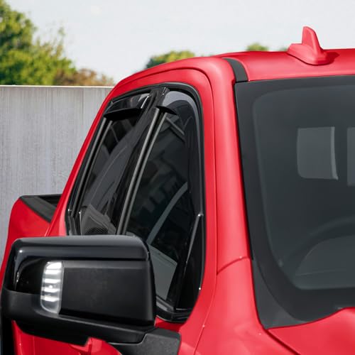 in Channel Extra Durable Rain Guards for Trucks GMC Sierra 1500 2019 (For Sierra 1500 19-26)