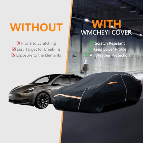 Car Cover Waterproof All Weather for Tesla Model 3 (Black / Tesla-Model 3)