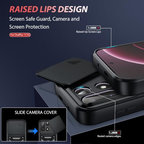 for OnePlus 15 5G Case (OnePlus 15 5G（6.78"） / Black)