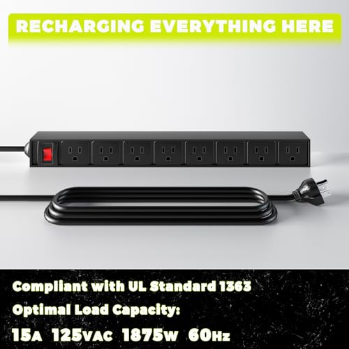 Power Tool Organizer with Charging Station (8 DRILL A BLACK / Black-32 inches)