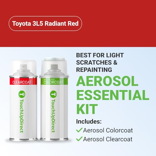 Car Paint Touch Up Spray Kit (Aerosol Spray - Essential Kit / Radiant Red)
