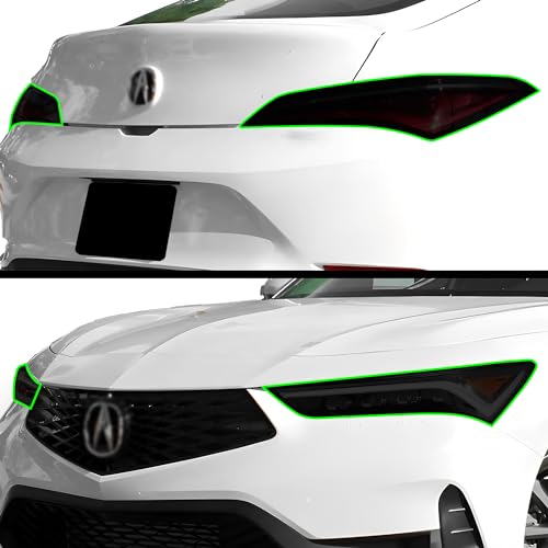 Full Headlight Taillight Tint Kit Compatible with Acura Integra 2023 (Full Kit / Dark Smoke)