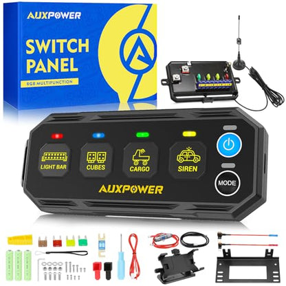 4 Gang Wireless Switch Panel S4W Portable Remote Panel 4 Modes (RGB S4W / Portable Remote Panel)
