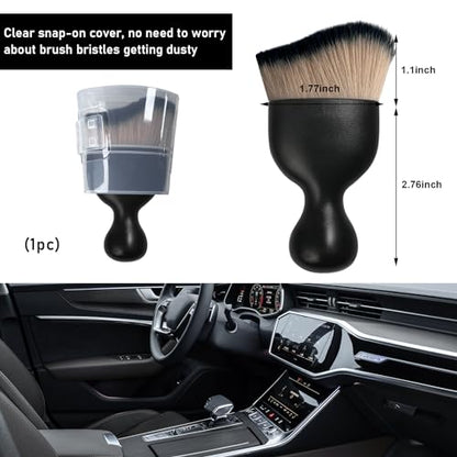 Car Detailing Brush (Brown/Black / 1 PC)
