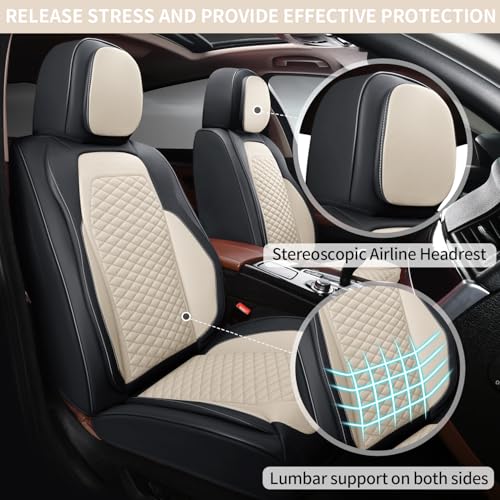 Car Seat Covers Full Set (2 PIECE / White)