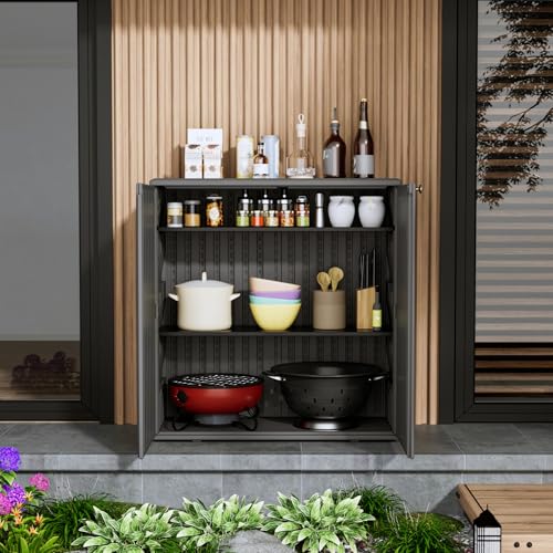 Storage Box Outdoor Caninet (Gray)