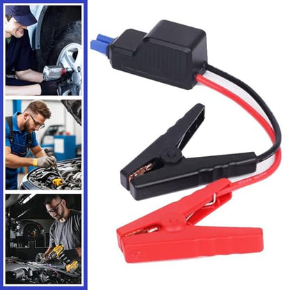Car Jump Starter Clamps (Black/Red)