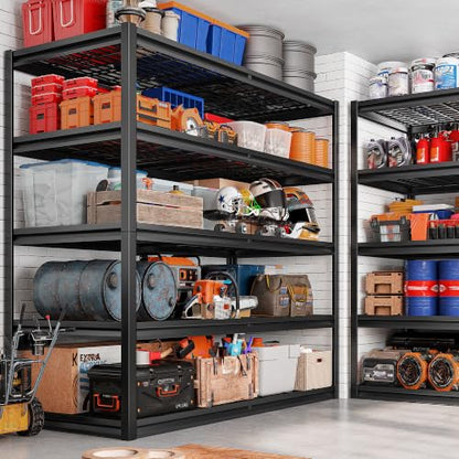 5 Tier 26" D Storage Shelves for Garage Basement Warehouse (5 tier - 55.2" W x 78" H x 26" D)
