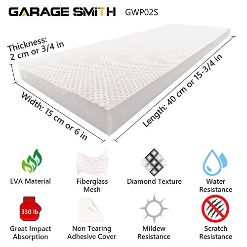 GWP02S Garage Wall Protector Car Door Protectors (White)