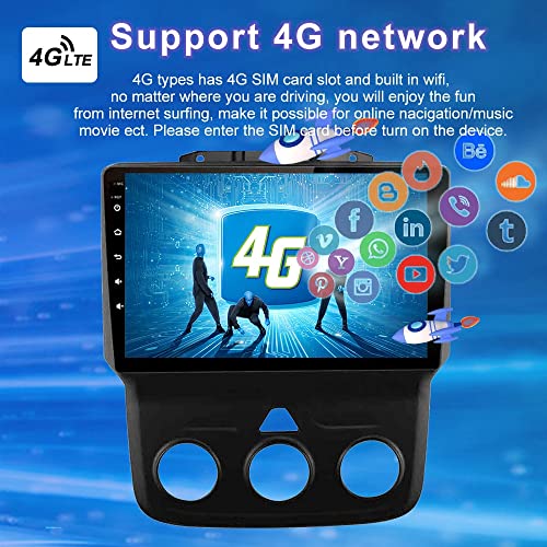 CSC AUTO 8 Core 4G+64G Android 13 Stereo Radio for Dodge Ram 1500 2500 3500 (8 Core 4G+64G Carplay)